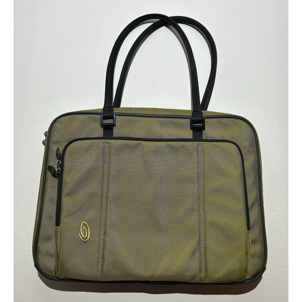Timbuk2 Padded Laptop Zip Executive Business Briefcase Bag Tote Green 17" Large